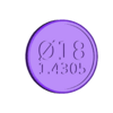 Ø18 1.4305.stl Marker bar material
