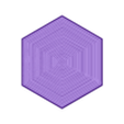 hex_fidget_coaster.stl Sechseck Zappelphilipp
