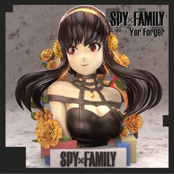 Spy-Family-Covers-03.png STL file Spy Family: Yor Forger・3D print object to download