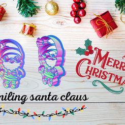 smiling-santa-claus.jpg STL-Datei LÄCHELNDE SPRINGERIN AUSSTECHFORM KEKS・3D-druckbare Vorlage zum herunterladen