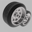 7.png Porsche 914 wheel and tire for 1/24 scale auto