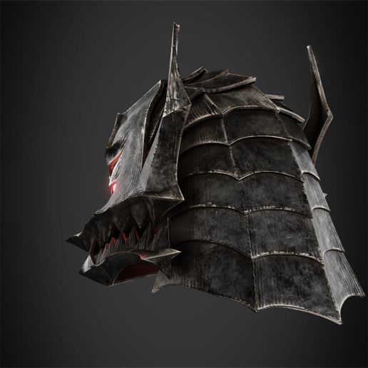 🪖 Guts Berserker Helmet for Cosplay・ STL File for 3D printing・Cults