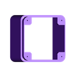 MIDDLE - CUBE SPEAKER 3inch - B1 (sans pied carré).stl Enceinte 3 pouces cubique (HP 8cm) - Speaker 3" cube