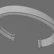 wf1.jpg Twisted rectangular section cuff bracelet size M 3D print model