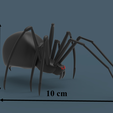1.png 3D-печатная модель паука Черная вдова