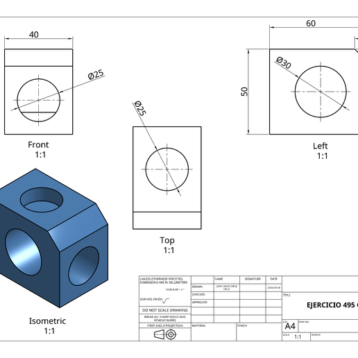 EJERCICIO 495 ONSHAPE