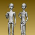 RGBA03.jpg BJD boy male + 5 heads stl ball jointed ball jointed doll articulated