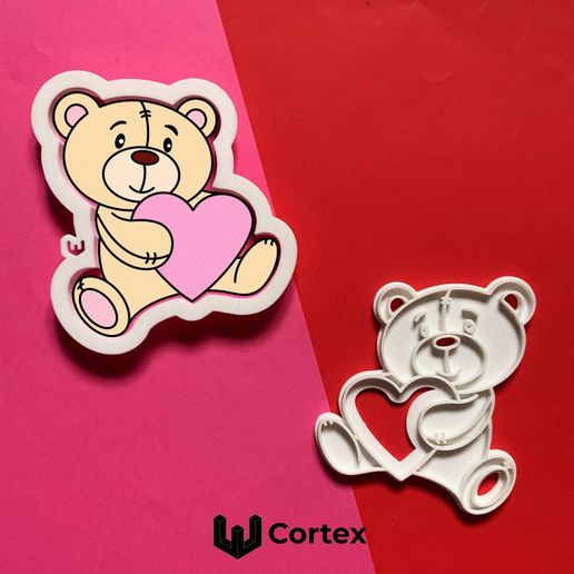 Bear cookie cutter 3D model