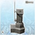 5.jpg Medieval mill with quadruple blades and base annex (12) - Medieval Gothic Feudal Old Archaic Saga 28mm 15mm