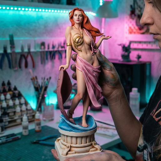 Greek Goddess of Love 3D Printable STL File | Aphrodite Statue Miniature | Ancient Mythology Figure