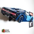 3.jpg Gecko Bricks Wall mount for Technic Bugatti Chiron 42083