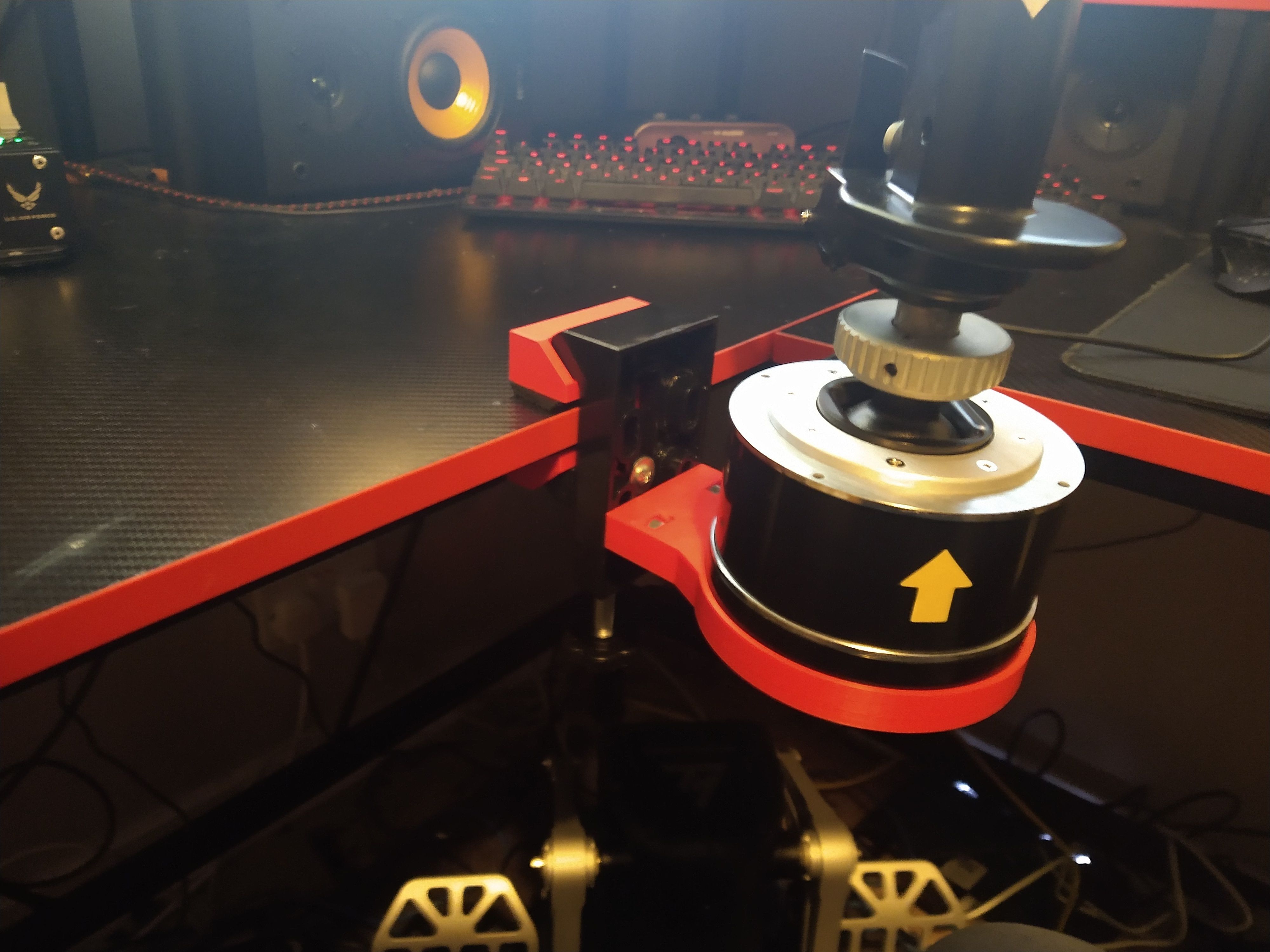 STL file Thrustmaster Hotas Warthog Desk and Corner Desk Mount・Template