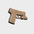 3.png Sig Sauer P365 Streamlight TLR7 Sub Real Size Scan Gun Mold