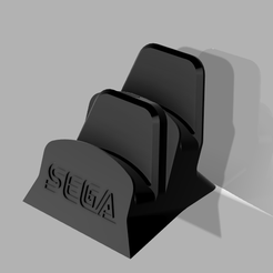 C26B.png STL file Sega Genesis Dual Controller Stand (6 Button)・Design to download and 3D print, XALT3DDESIGNS