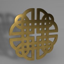SCEAU1_0034.jpg Télécharger fichier OBJ SYMBOLE CHINOIS • Design pour imprimante 3D, FedericoDesign