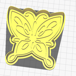 mariposacura.png Télécharger fichier STL Découpeur + tampon Enchantement papillon • Modèle à imprimer en 3D, cutandstamp3d