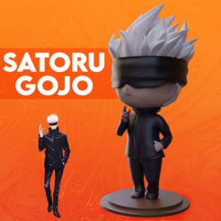 1.jpg Fichier STL SATORU GOJO - JUJUTSU KAISEN・Modèle à imprimer en 3D à télécharger