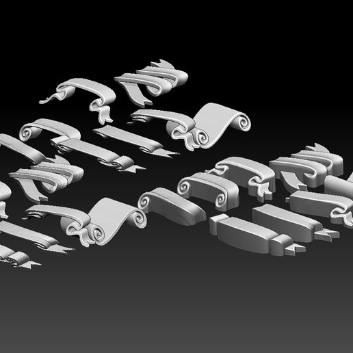 🎀 ribbons・ 3D File for 3D printing and CNC machining - Laser cutting・Cults