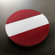 tri-hor4.png Tricolor ( Germany Austria Netherlands France Hungary Italy Romania Estonia ) - Flag Coaster