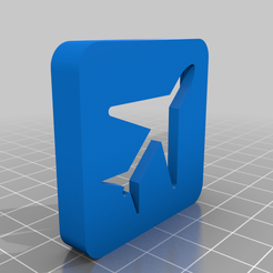 Remix_BlankEnder3QRCodeCover_Plane.png Airplane QR Code (X Axis) Cover for Ender 3