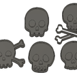 skullset.png Skull cookie cutter set