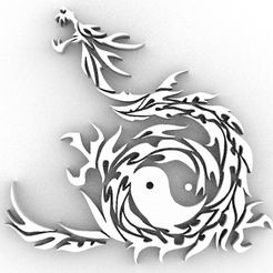 4.jpg Archivo OBJ Yin y Yang Dragón・Objeto imprimible en 3D para descargar, dragon3287