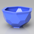 render2019.png Hexagonal Pattern Bowl/Pot