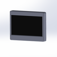 1.png Fichier STL DISPLAY CASE / GABINETE PANTALLA - 7 INCH CON BOTONES / AVEC BOUTONS (EVICIV)・Modèle pour impression 3D à télécharger