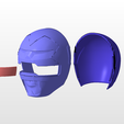 open.png power rangers lost galaxy blue ranger helmet stl file for 3d printing