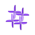 RHR-25_quad_V6_4pack.stl RHR-25 2.5" Quadcopter Propeller