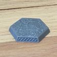 PXL_20231020_000906910.jpg Battletech Hex Bases with Rubble 3D Textured Top