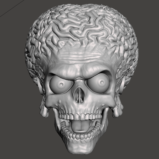 Mars Attack alien head 3D model