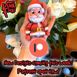 05yj.png Christmas Elf Flexi Print-In-Place + figure & keychain
