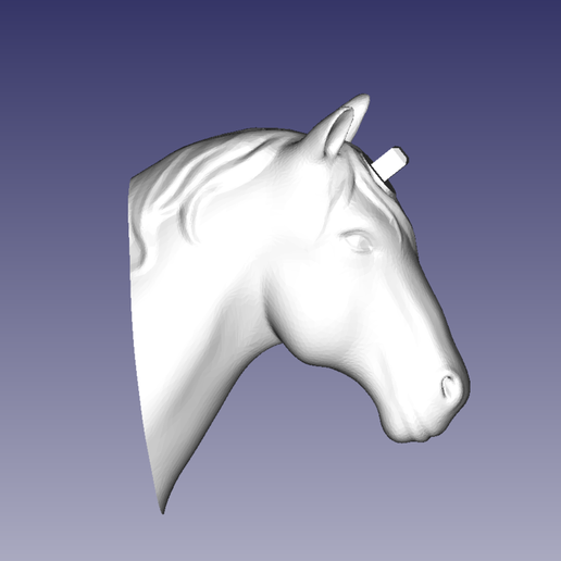 Horse.png Descargar archivo STL gratis Placa de pared del Unicornio • Modelo imprimible en 3D, CalculatedChaos