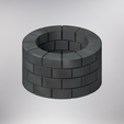 well-coloured-render-grey-stone.png STONE WISHING WELL – MINIATURE FOR FANTASY D&D DUNGEONS AND DRAGONS RPG ROLEPLAYING GAMES. 28mm SCALE