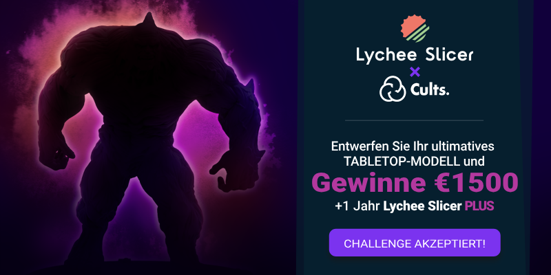 3D-Druck-Wettbewerb Spezial Tabletop in Zusammenarbeit mit Lychee