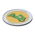 img_09.png Latvia 3D Topographic Coin 85 mm – Relief Collector Token | Latvija Höhenrelief-Münze