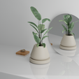 1_Crème_Meuble2.png #1 Elegant, minimalist plant pot in 3D