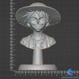 1.jpg Affe D. Luffy Büste ein Stück Strohhut STL 3D-Druck Figur Statue