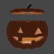 Kürbis_shaded_open.png Free STL file Halloween Pumpkin・3D printable design to download