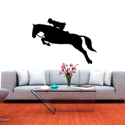 springpferd.png Jumping Horse with rider