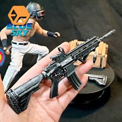 MyMiniFac_001.jpg STL-Datei Red Dot Sight & Angled Foregrip kostenlos・Vorlage für den 3D-Druck zum herunterladen