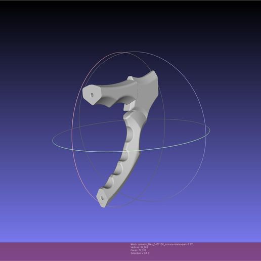 🎭 Kill La Kill Ryuko Scissor Blade Printable Assembly・ STL File for 3D ...