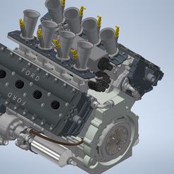 1比12福特DFV发动机3D数模图纸-STP格式1.jpg STP format for 3D digital and analog drawings of 1:12 Ford DFV engines