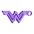 Wonder_Woman_Keychain.stl Archivo STL Llaveros Wonder Woman・Plan de impresora 3D para descargar, 3DPrintingGurus