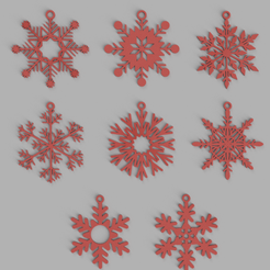 8-set-of-snow-flakes-christmas-tree-medal-ornament-wall-1.png 8 set of snow flakes christmas tree - medal - ornament - wall