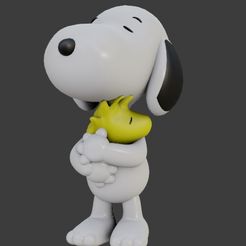 Snoopy-01.jpg STL file Snoopy・3D printer design to download