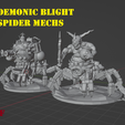 demonicchariotsetpic.png demonic blight-spider mech 6mm-8mm scale model
