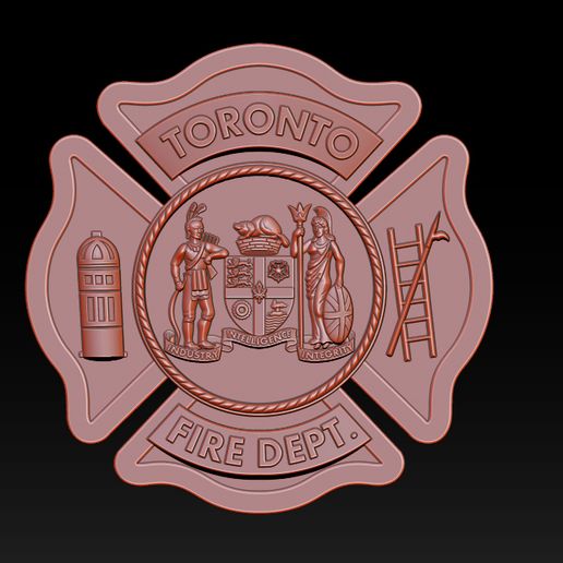 🔥 TORONTO FIRE DEPT・ 3D File for 3D printing and CNC machining - Laser ...