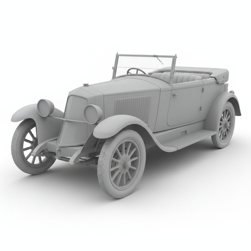 Renault Type AX 1940s car STL, car display model, coupe STL, van STL, steampunk car STL, pre supported car STL, 1:64 car STL, vehicle STL, cyberpunk car STL, 4x4 STL, 1930s car STL, widebody car STL, high detail car STL, convertible STL, car for diorama,